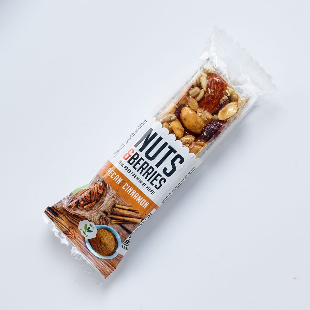 Nuts & berries Energy bar pecan kaneel bio 30g